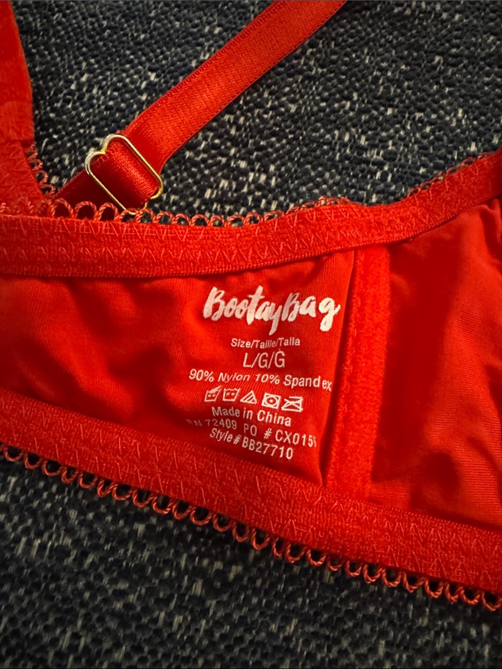 Red Underwire Bra - Picture 2 of 2